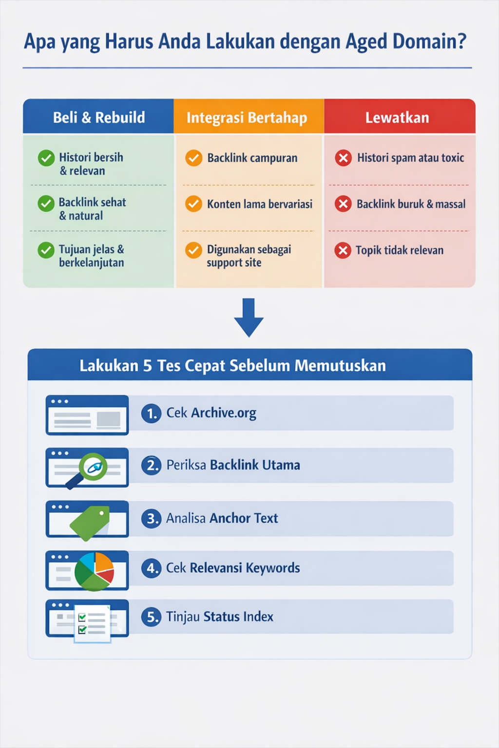 Aged Domain Panduan Praktis Memutuskan Beli Rebuild atau Lewatkan